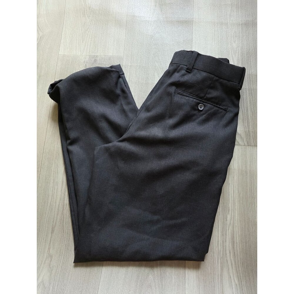 L.L. Bean Mens Gray Wool Comfort Waist Pants 33W - Picture 2 of 8